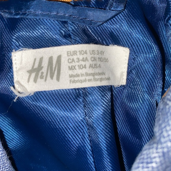 H&M Blue Textured Jacket - Picture 2 of 3